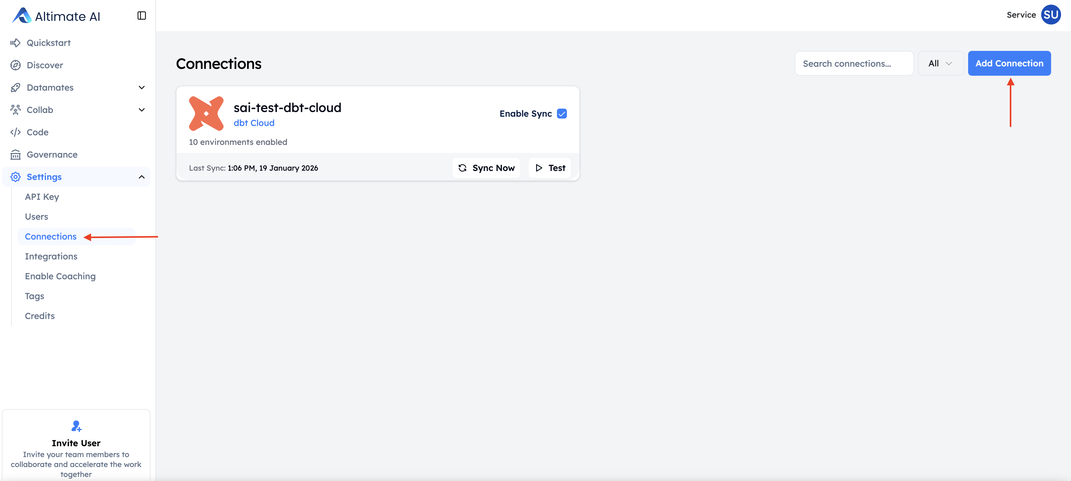 DBT Cloud Connection