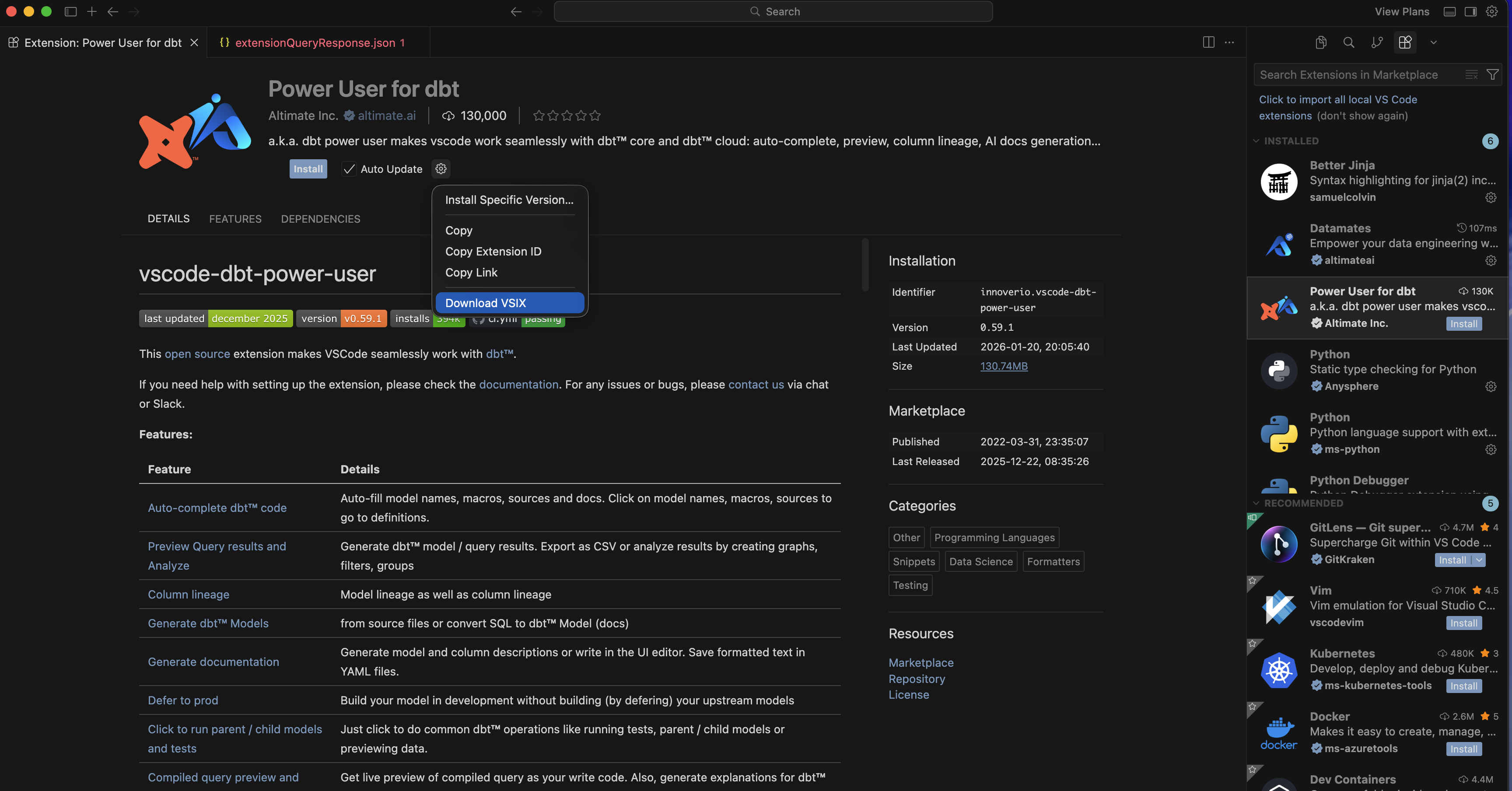 Download VSIX from Open VSX