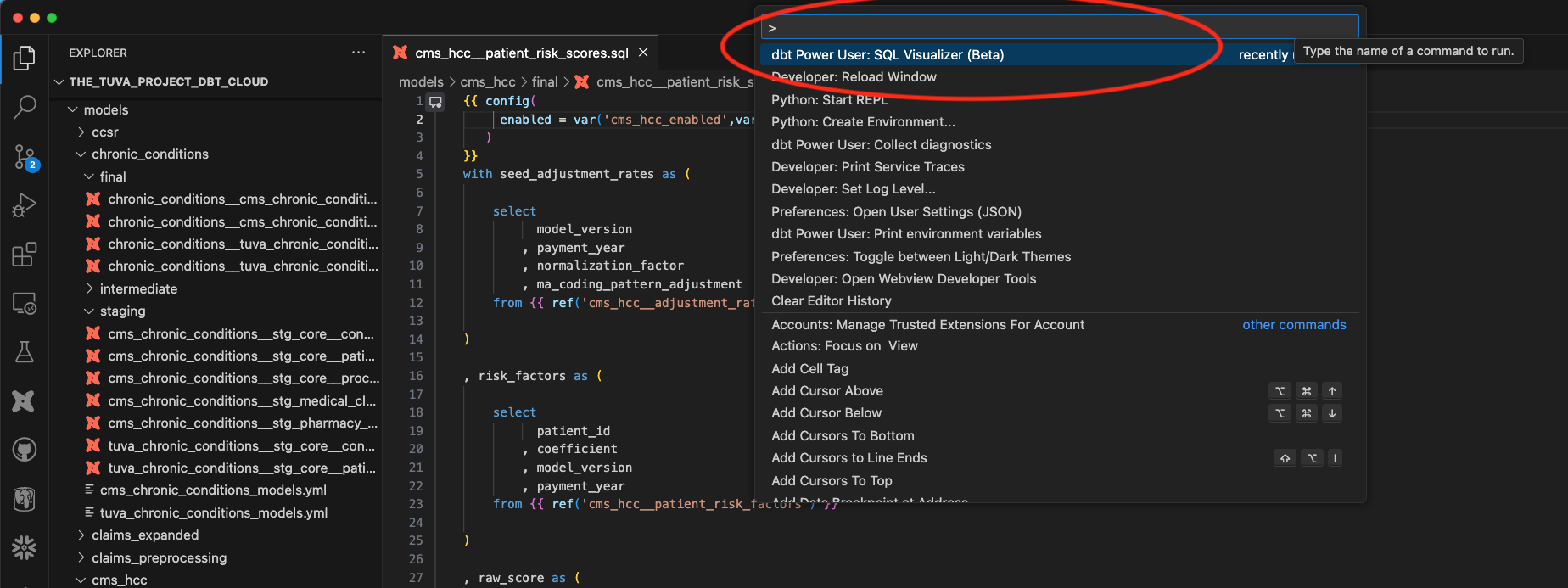 Command SQL Visualizer